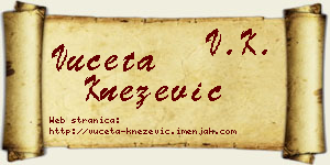 Vuceta Knežević vizit kartica